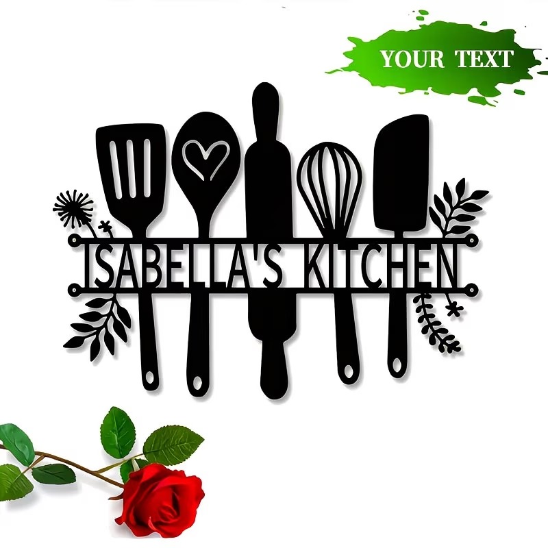 Home Decor Logo - Personalized Kitchen Logo, Custom Kitchen Name
