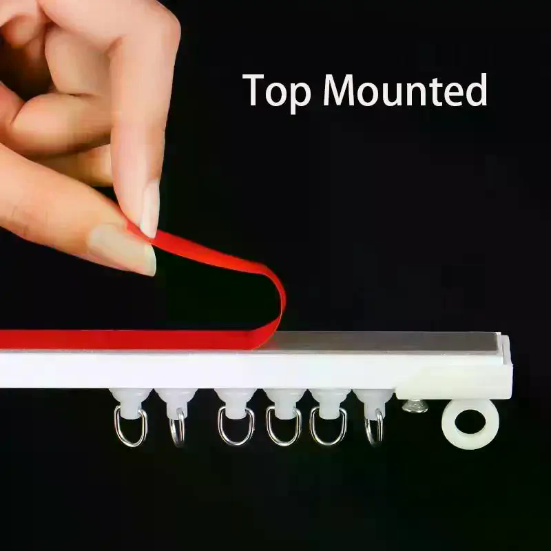 Home Decor Curtains - Self Adhesive Curtain Sliding Track Without