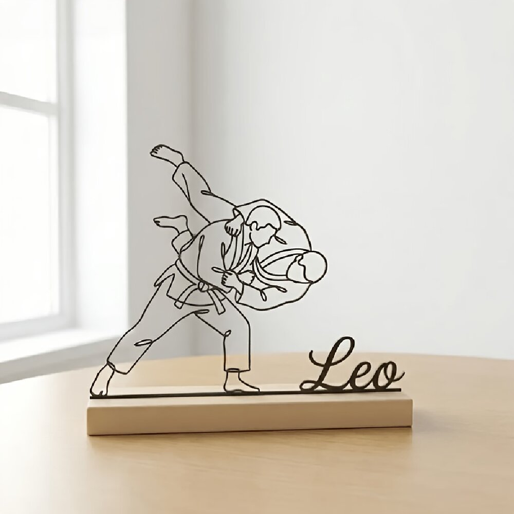 Home Decor Unique - Custom Engraved Judo Martial Arts Statue