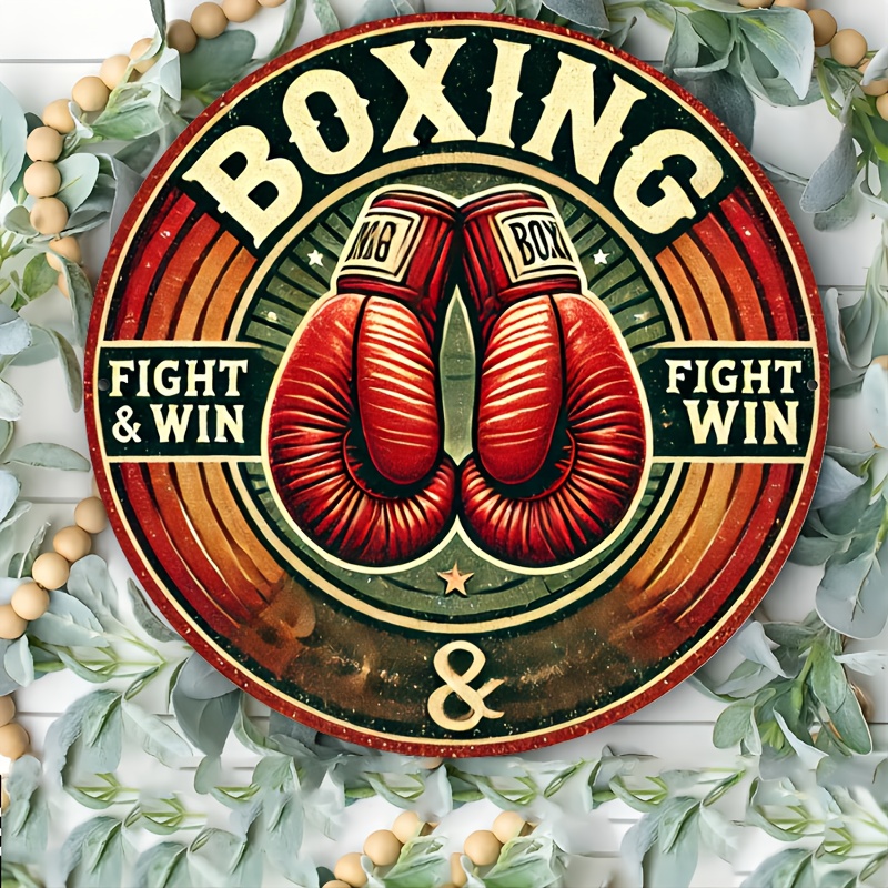 Home Decor Logo - Room Decor 1pc Retro Boxing Gym
