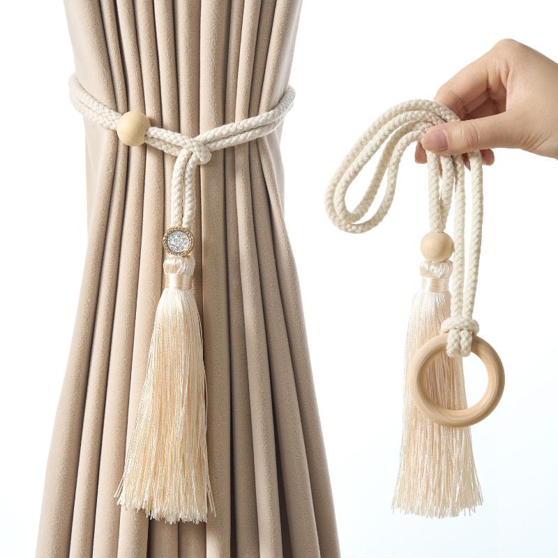 Home Decor Curtains - Curtain Tie Bohemian Chic Adjustable Cotton