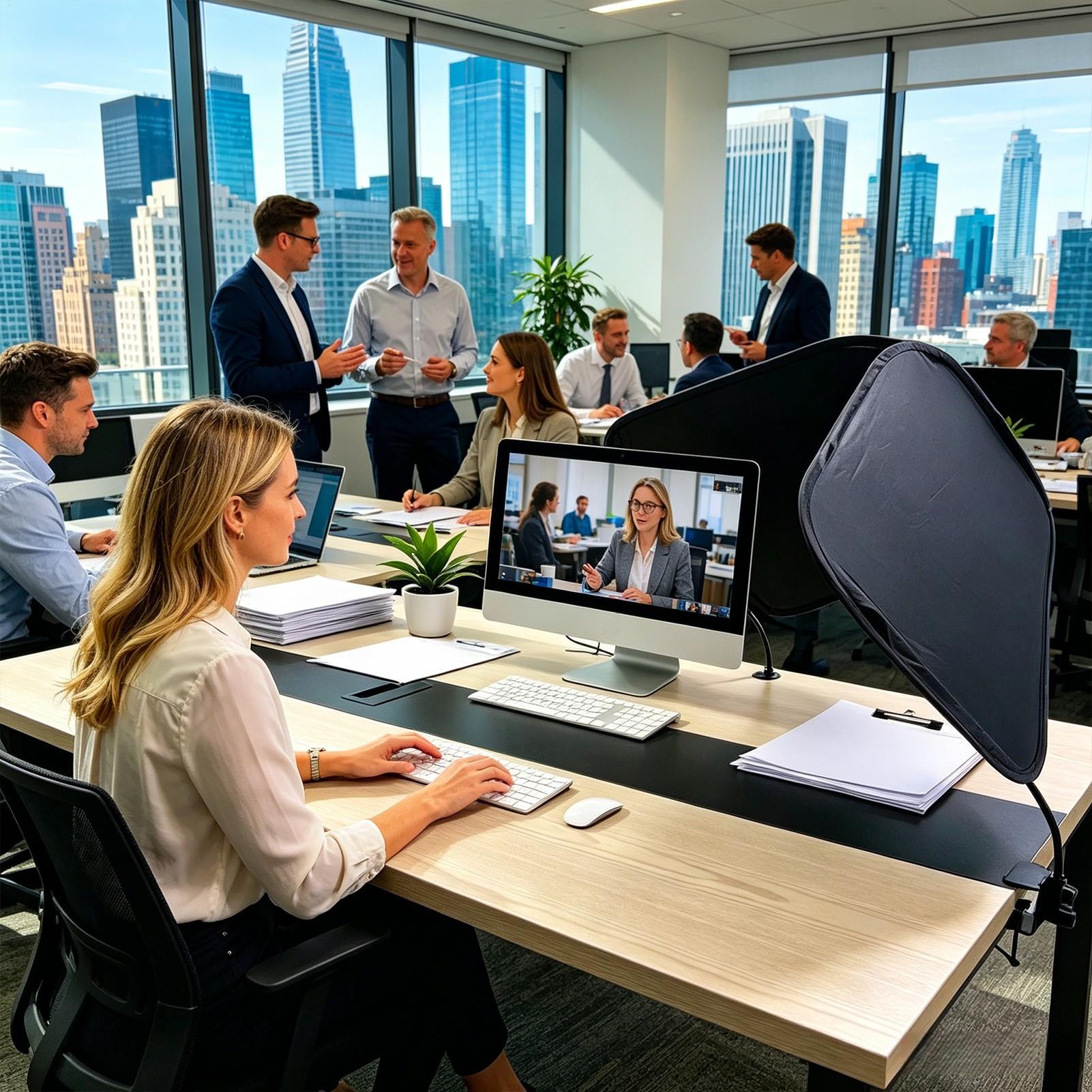 Blackout Curtains - Office Desk Light Blocker Overhead Privacy