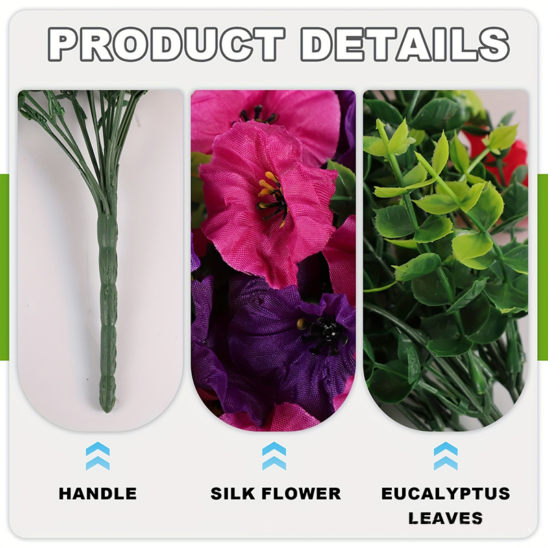 1PC Artificial Morning Glory W - Home Decor Rattan 评论和价格