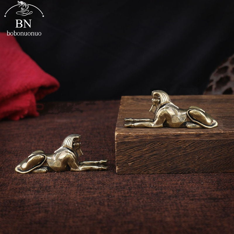 Retro Copper Egypt Sphinx Stat - Home Decor Egypt 评论和价格