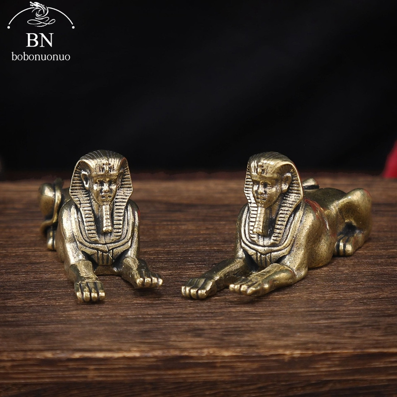 Retro Copper Egypt Sphinx Stat - Home Decor Egypt 评论和价格
