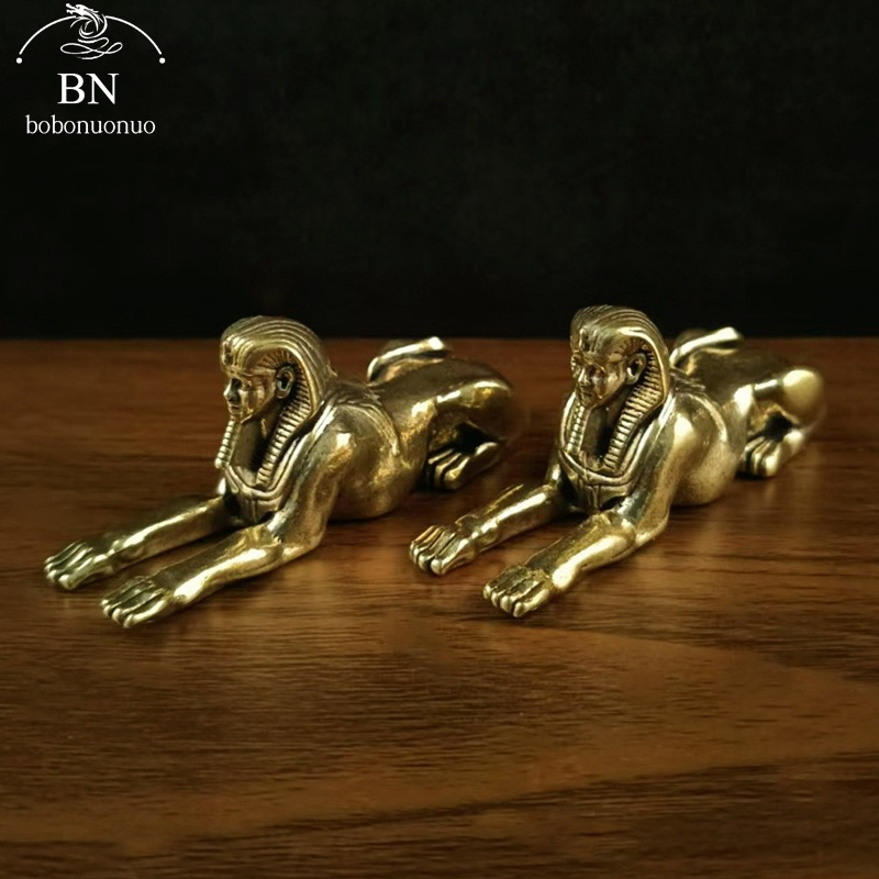 Retro Copper Egypt Sphinx Stat - Home Decor Egypt 评论和价格