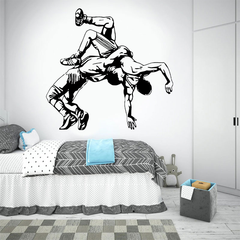 Wrestling Throw Wall Decals Vi - Home Decor Vinyl Flooring 评论和价格