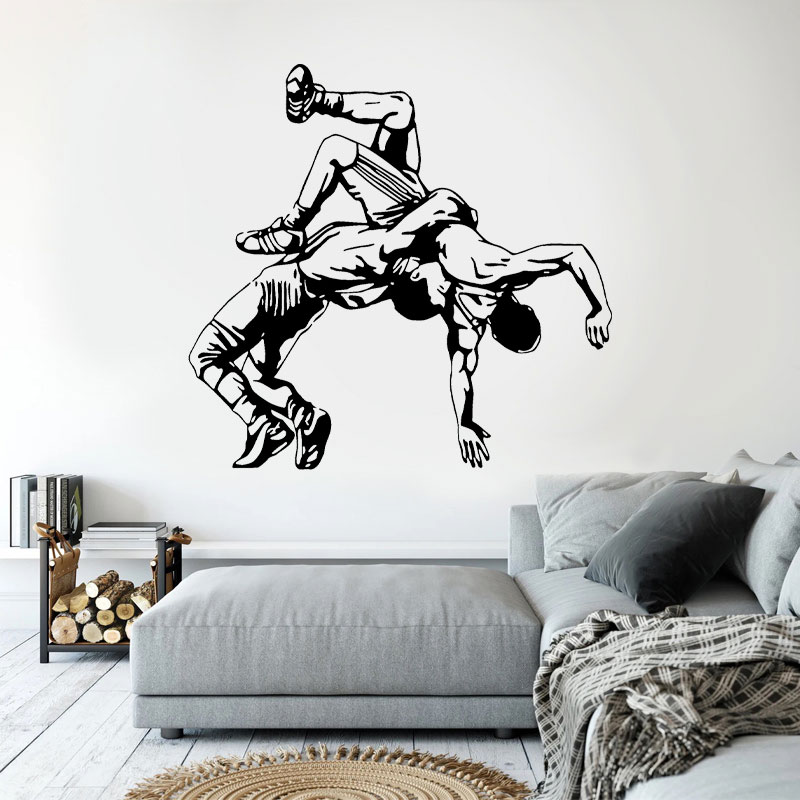 Wrestling Throw Wall Decals Vi - Home Decor Vinyl Flooring 评论和价格