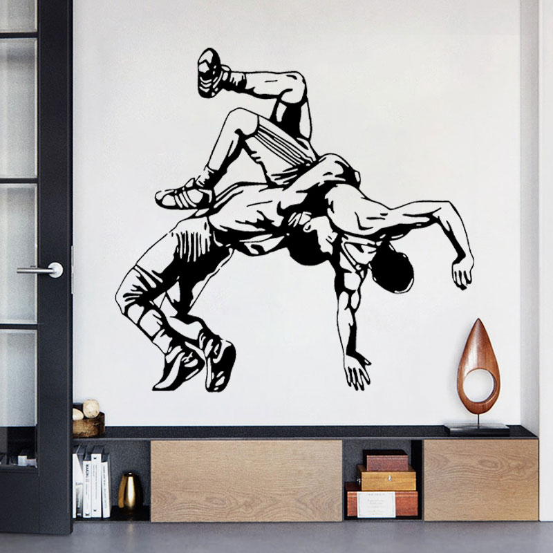 Wrestling Throw Wall Decals Vi - Home Decor Vinyl Flooring 评论和价格
