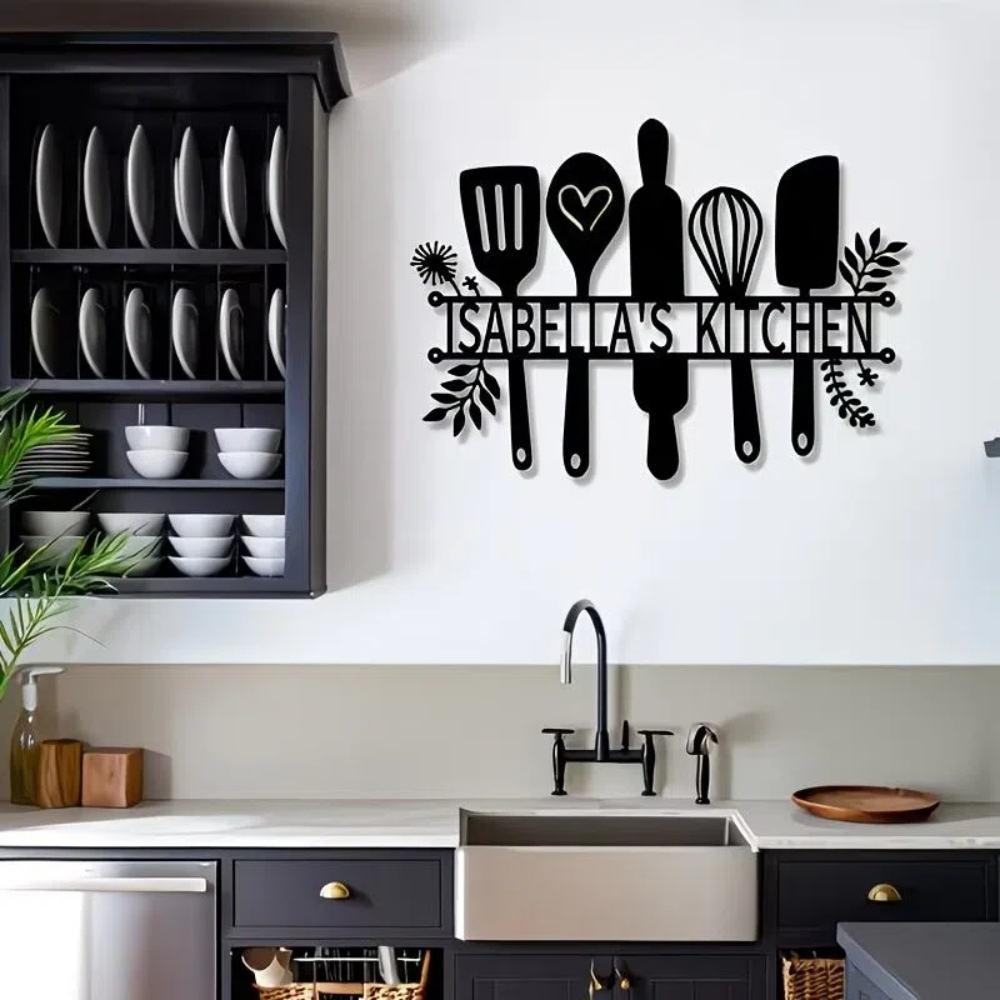 Personalized Kitchen Logo, Cus - Home Decor Logo 评论和价格