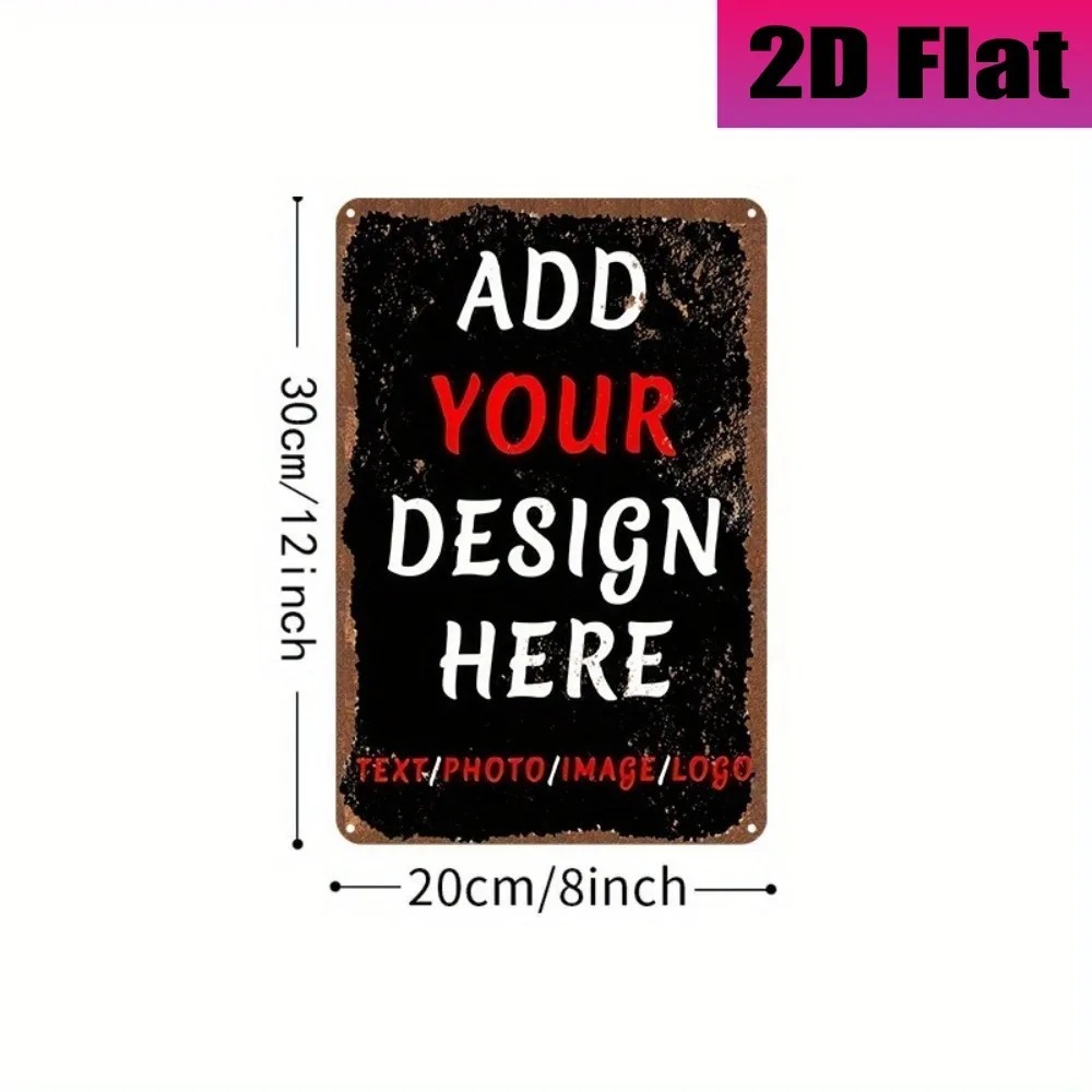 8×12Inch Customizable Vintage  - Home Decor Logo 评论和价格