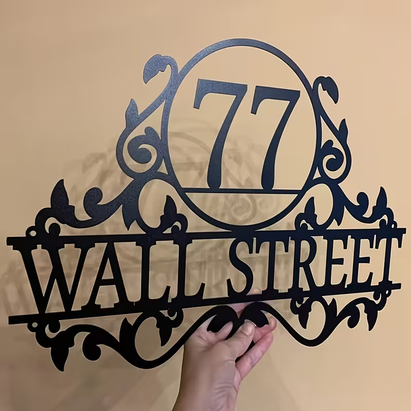 Custom Metal House Number & St - Home Decor Unique 评论和价格