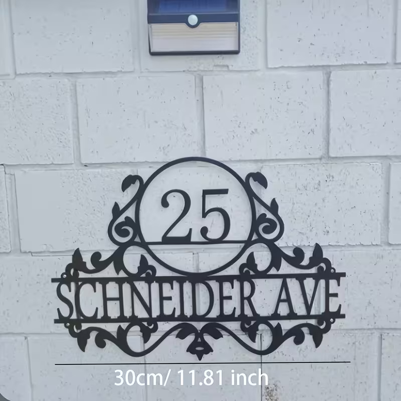 Custom Metal House Number & St - Home Decor Unique 评论和价格