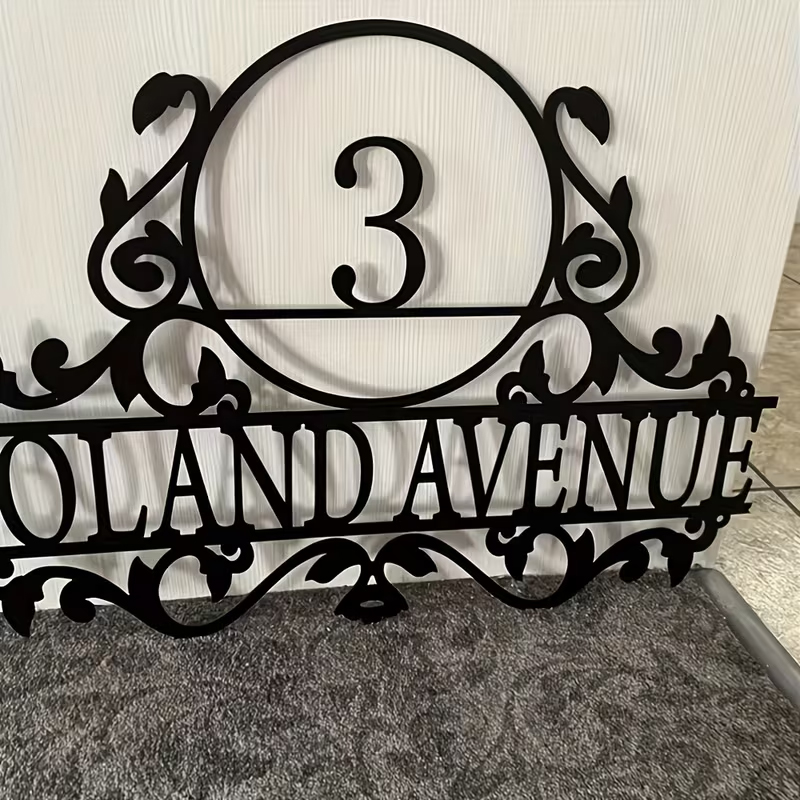 Custom Metal House Number & St - Home Decor Unique 评论和价格