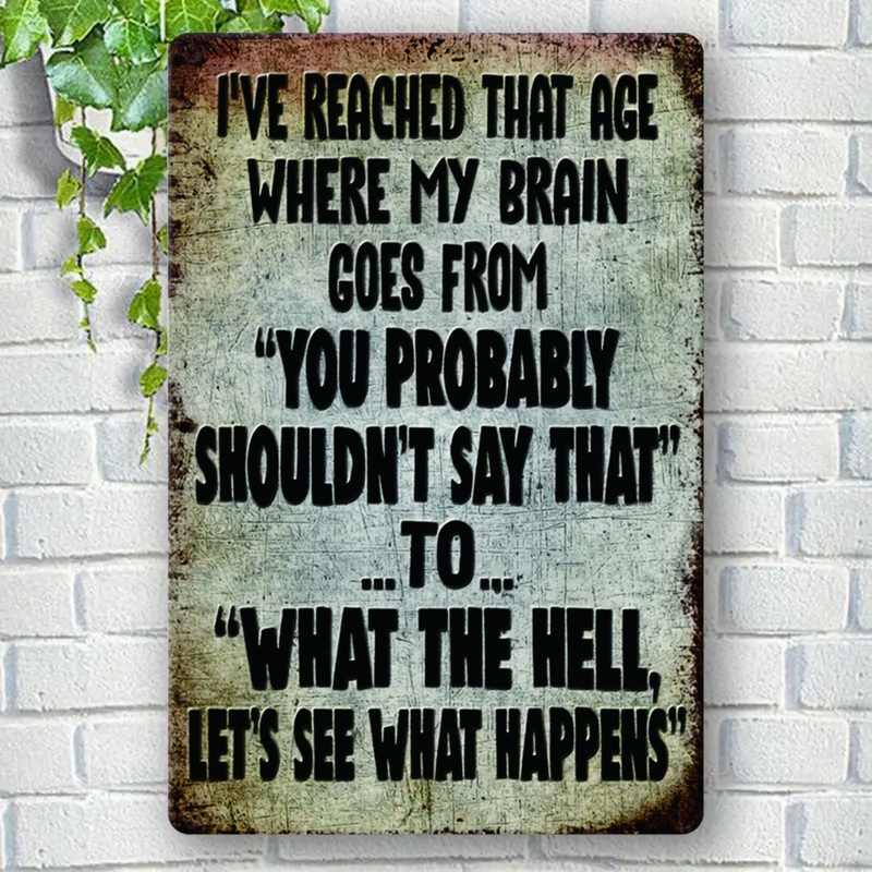 Funny Sarcastic Quote, Rustic  - Home Decor Quotes Ideas 评论和价格