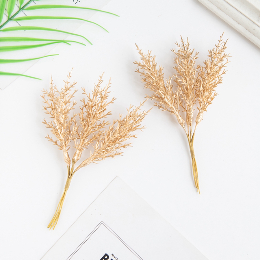 6Pcs Artificial Plants Autumn  - Home Decor Scrap 评论和价格