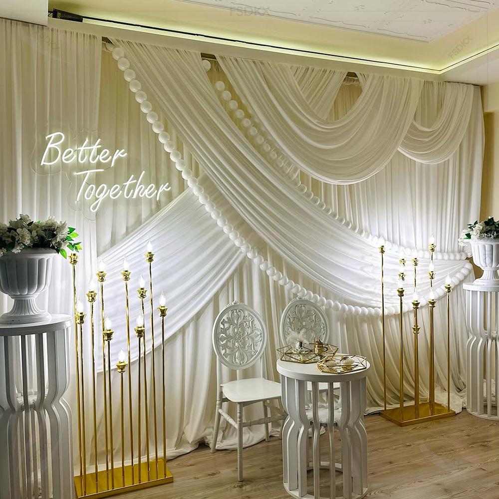 FSDKX Cheap White Ice Silk Clo - Home Decor Curtains 评论和价格