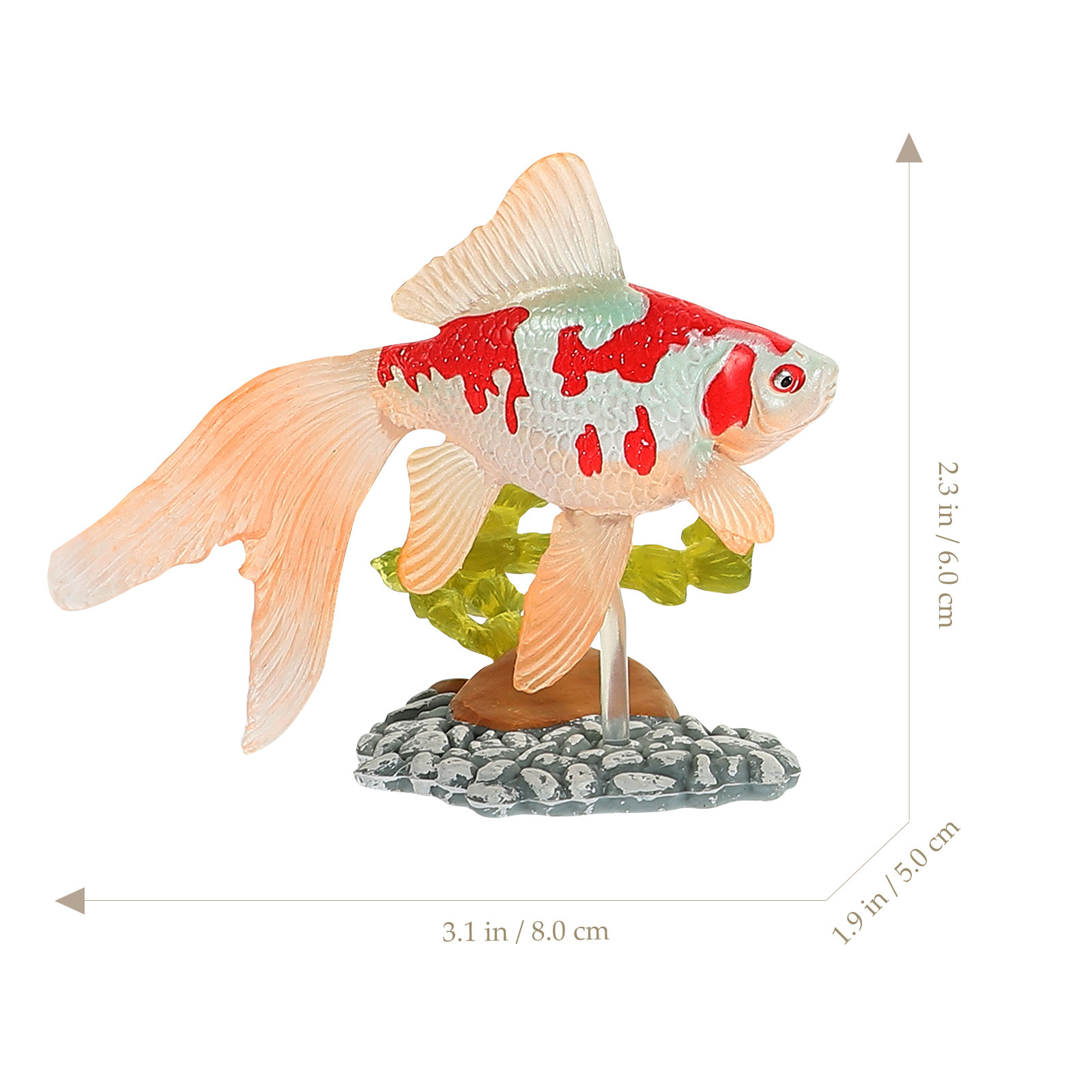 6Pcs Goldfish Simulation Figur - Home Decor Simulator 评论和价格