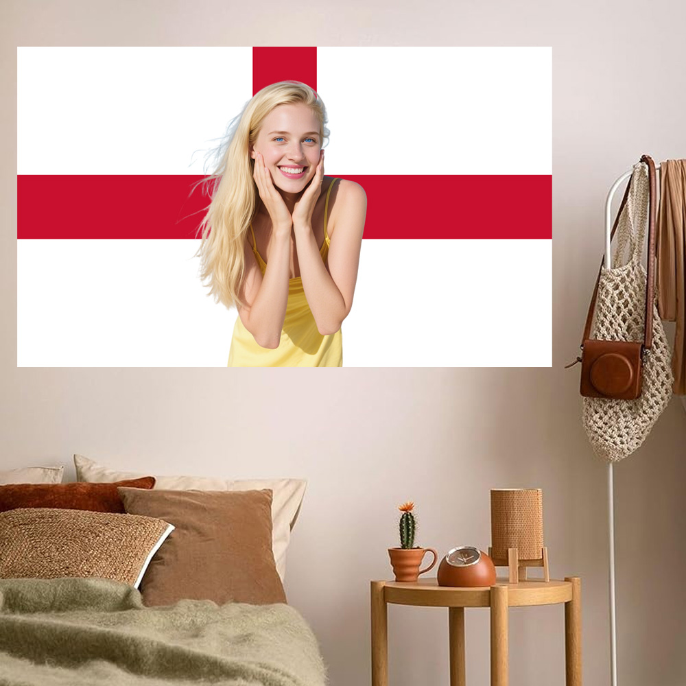 1pc 2D FLAT Personalize Englan - Home Decor Design 评论和价格