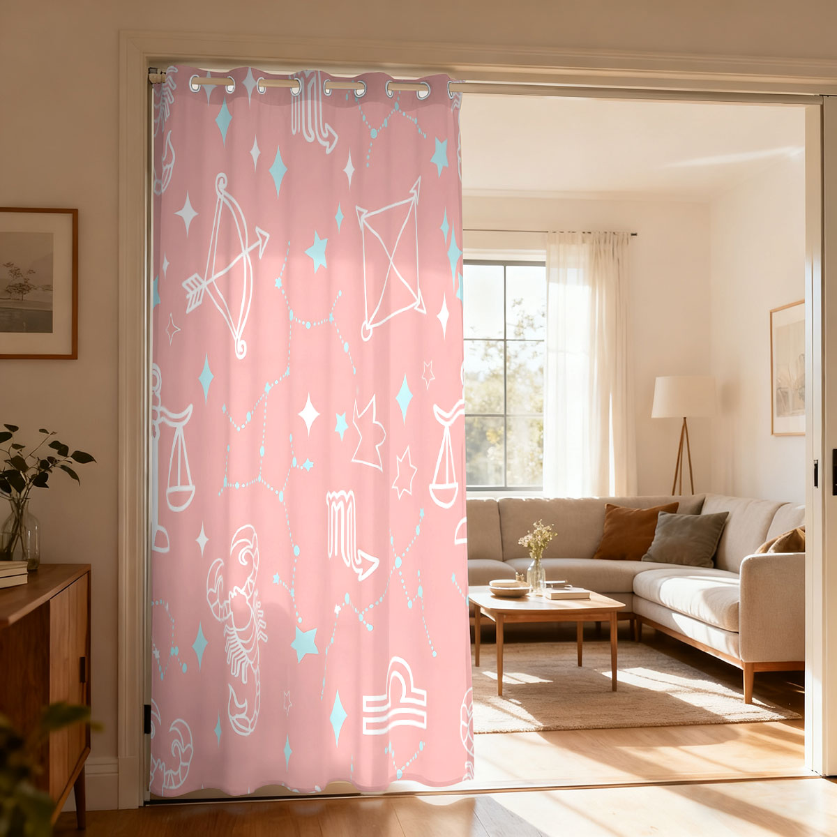 1pc Starry Sky Constellation P - Home Decor Curtains 评论和价格