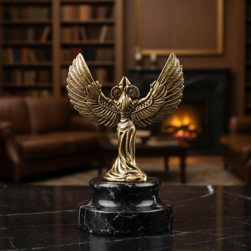 Mini Brass Winged Goddess Figu - Home Decor Egypt 评论和价格