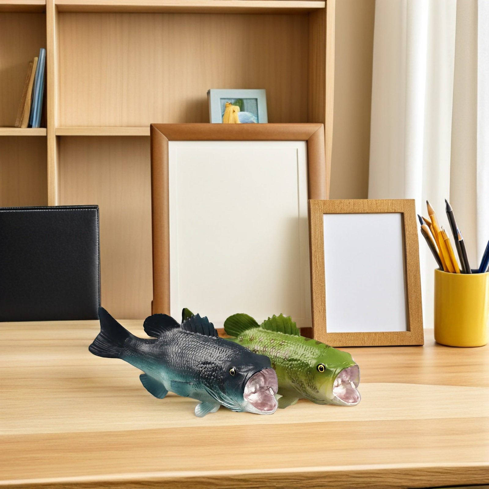 2Pcs Bass Fish Large Mouth Sim - Home Decor Simulator 评论和价格