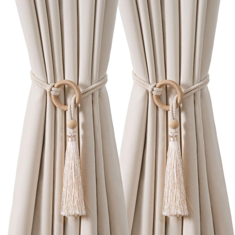 Curtain Tie Bohemian Chic Adju - Home Decor Curtains 评论和价格