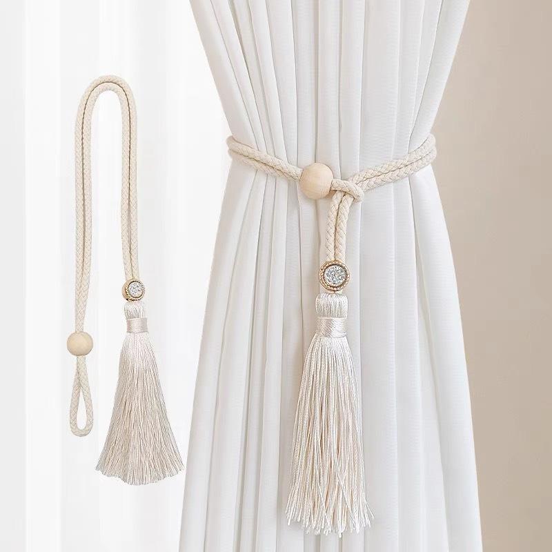 Curtain Tie Bohemian Chic Adju - Home Decor Curtains 评论和价格