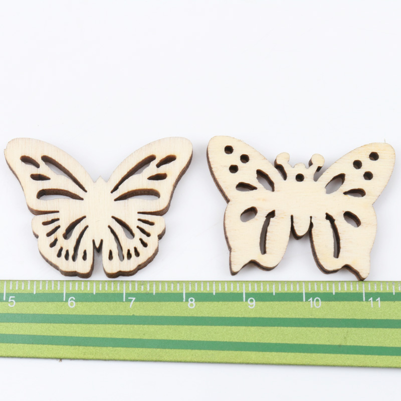 Natual Butterfly Pattern Woode - Home Decor Scrap 评论和价格