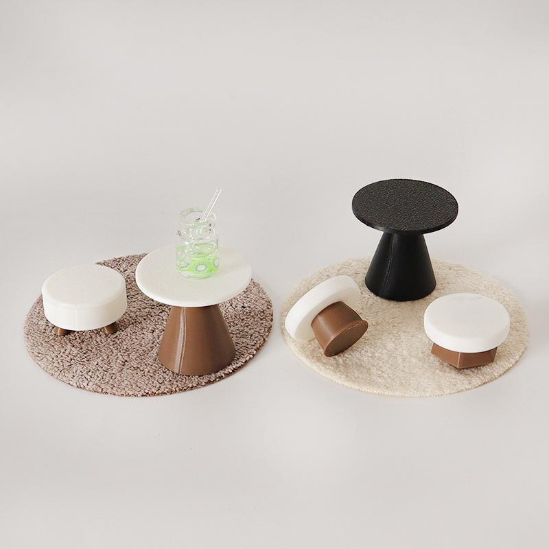4Pcs Dollhouse Simulation Tabl - Home Decor Simulator 评论和价格