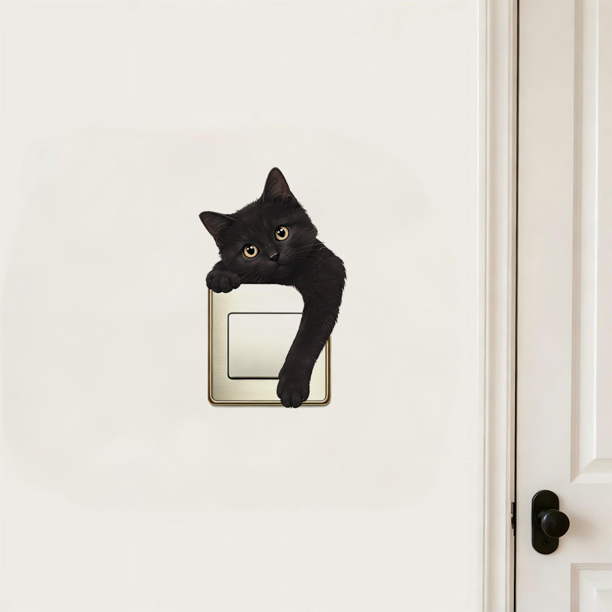 Cute Black Cat Light Switch Wa - Home Decor Outlet 评论和价格