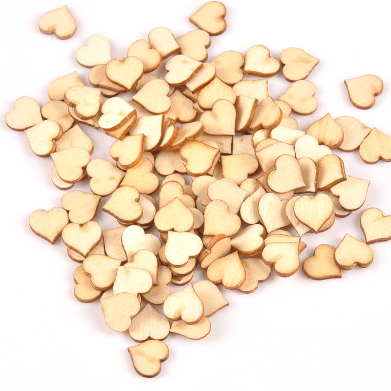 100pcs Mini Natural Heart patt - Home Decor Scrap 评论和价格