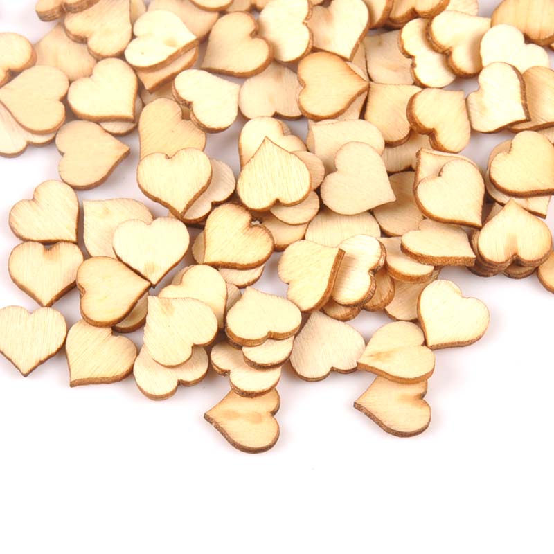 100pcs Mini Natural Heart patt - Home Decor Scrap 评论和价格