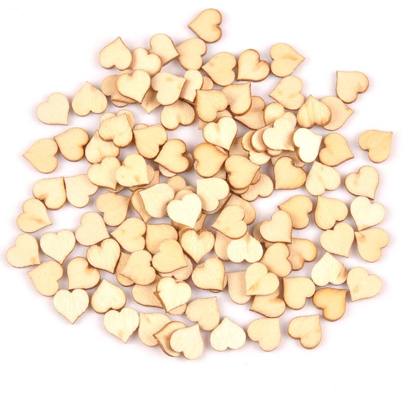 100pcs Mini Natural Heart patt - Home Decor Scrap 评论和价格