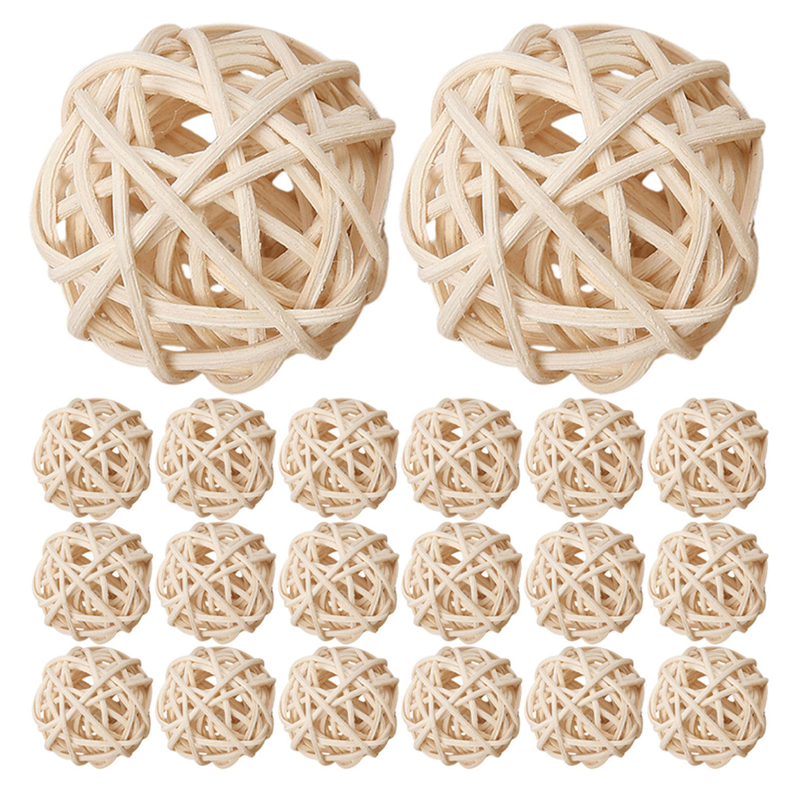 35Pcs Natural Rattan Balls Aro - Home Decor Rattan 评论和价格