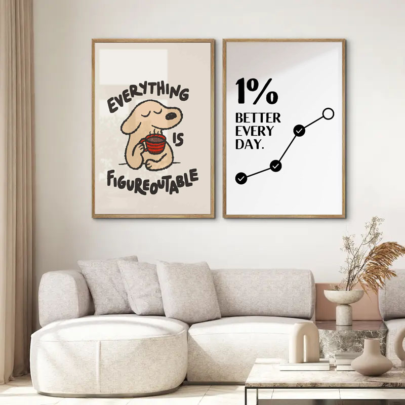 1pc Inspirational Quote Poster - Home Decor Quotes Ideas 评论和价格