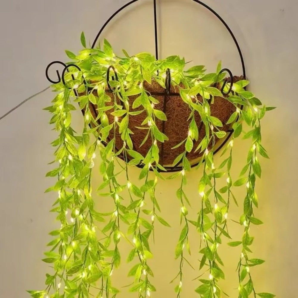 2/5M 20Light Willow Leaf Strin - Home Decor Curtains 评论和价格