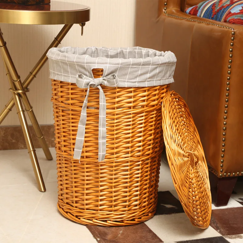 Rattan Hamper Stylish Laundry  - Home Decor Rattan 评论和价格