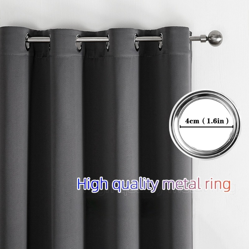 1pc Modern Solid Color Full Sh - Blackout Curtains 评论和价格