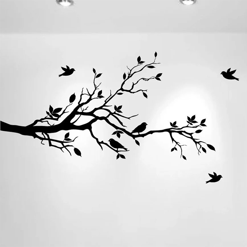 Tree Branch Wall Decal Love Bi - Home Decor Vinyl Flooring 评论和价格