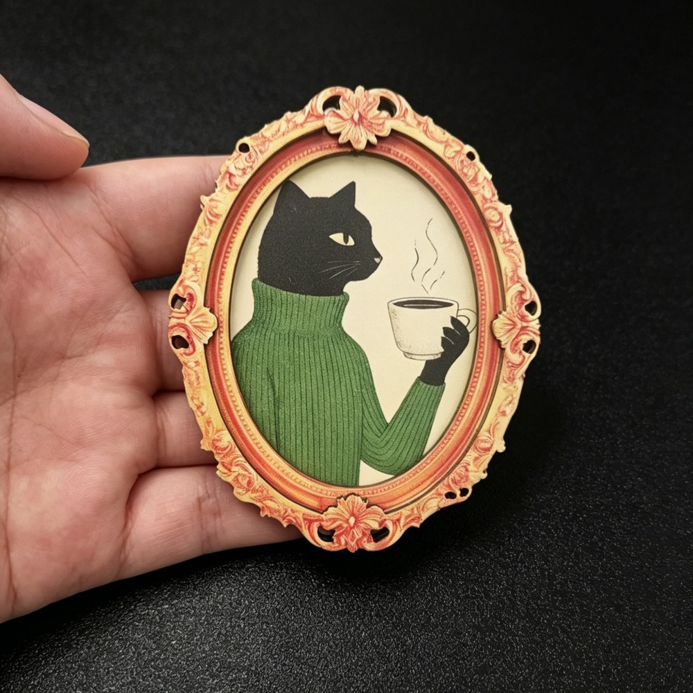 Cute Cat Refrigerator Magnet - - Home Decor Design 评论和价格