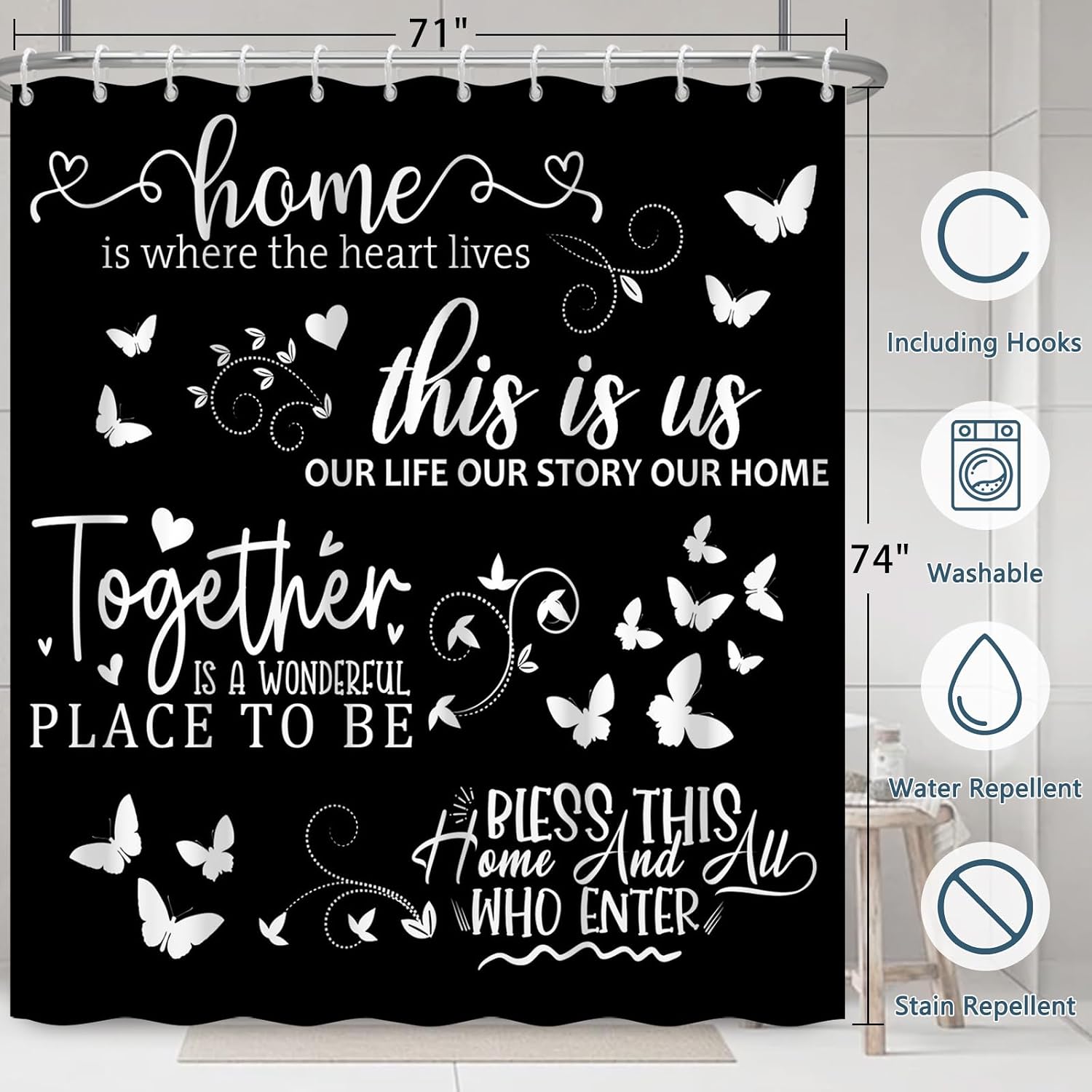 Bohemian Farmhouse Script Quot - Home Decor Quotes Ideas 评论和价格