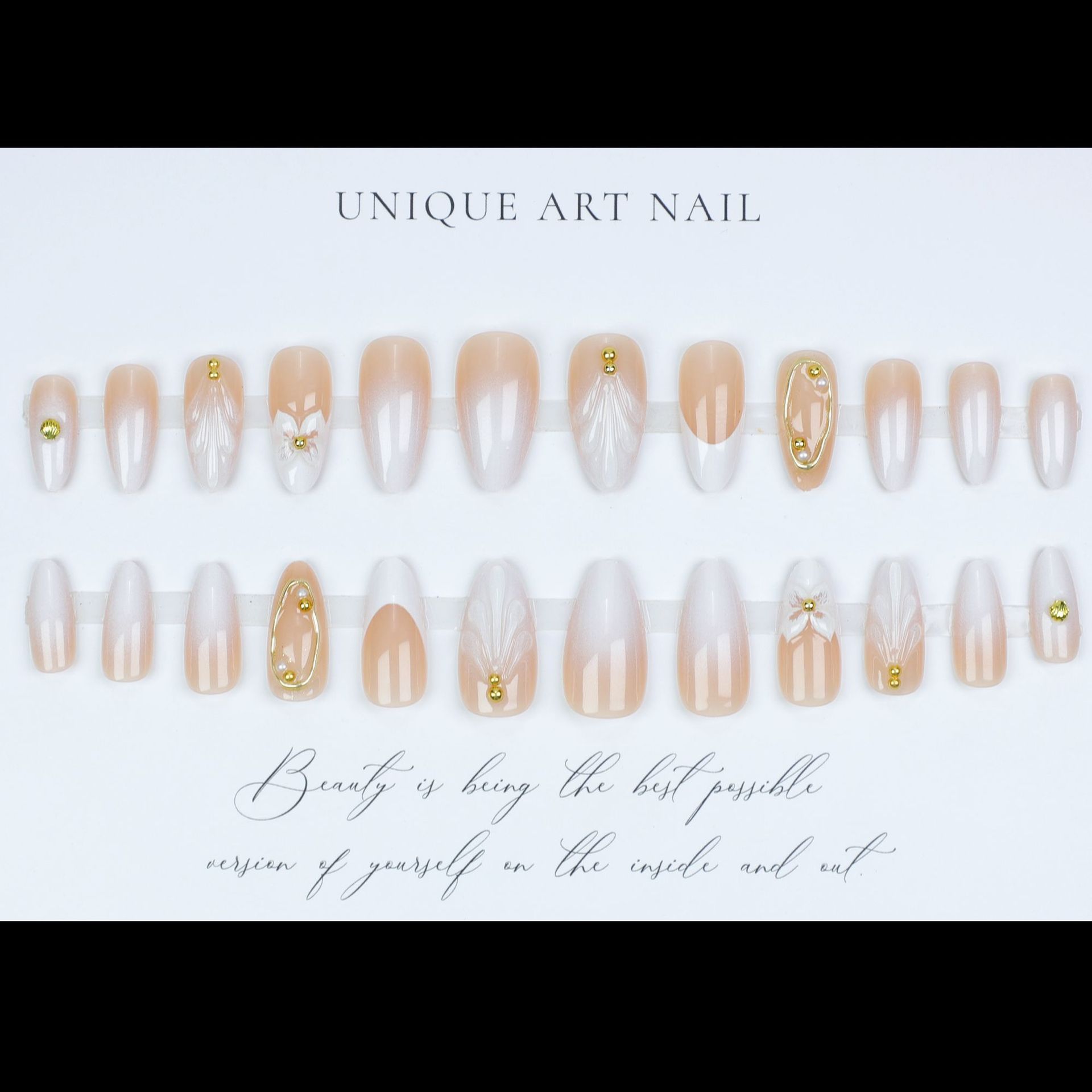 3D fake nails for women girls  - Pressed Flower Frame 评论和价格