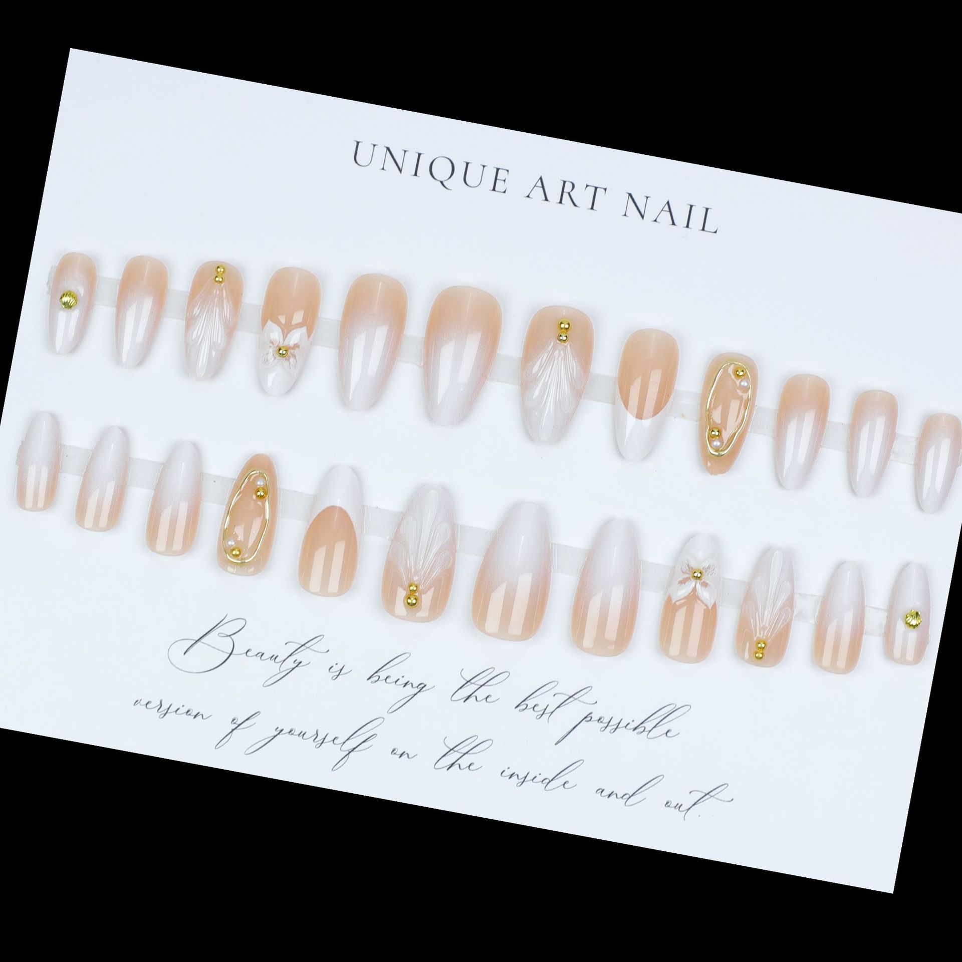 3D fake nails for women girls  - Pressed Flower Frame 评论和价格