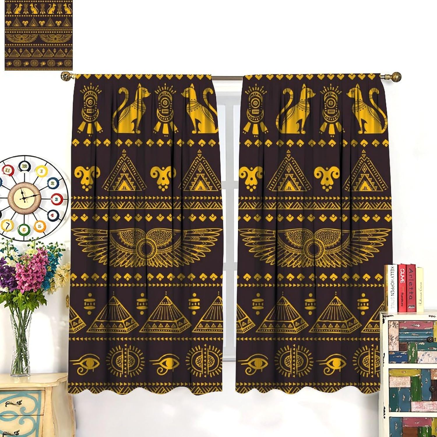 Mystic Ancient Egyptian Curtai - Home Decor Egypt 评论和价格