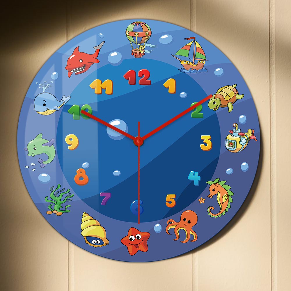 Cartoon Sea Animals Blue Wall  - Home Decor Under 300 评论和价格