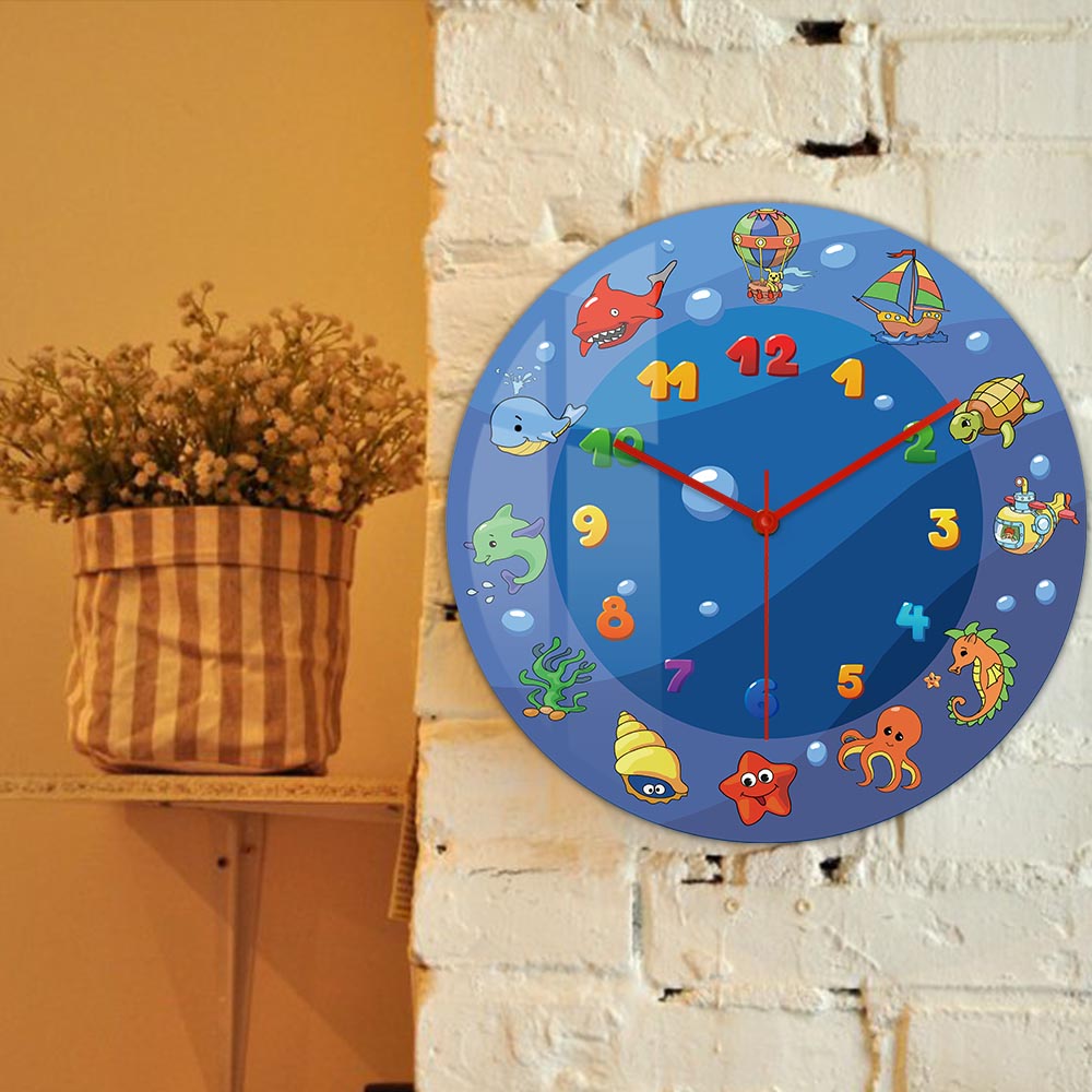 Cartoon Sea Animals Blue Wall  - Home Decor Under 300 评论和价格