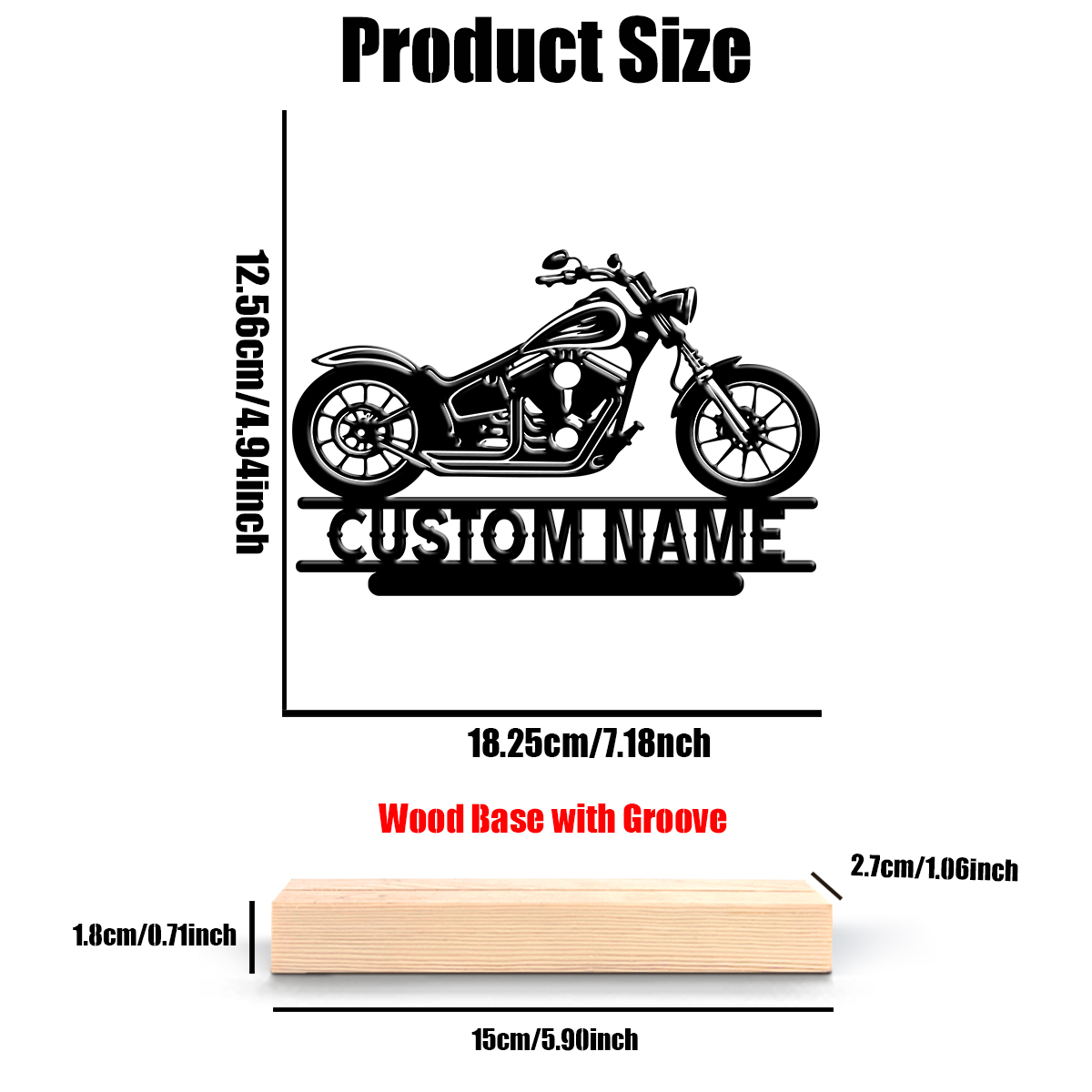 1Pc Csutom Name Road Motorbike - Home Decor Unique 评论和价格
