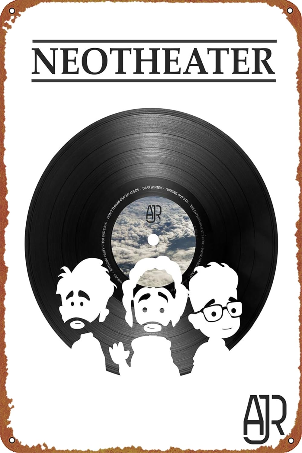 1p,Album poster AJR New Theatr - Home Decor Logo 评论和价格